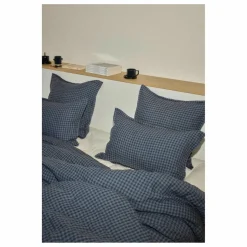 Sale Gabrielle Paris Taie d'oreiller en lin lavé | Vichy Marine