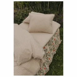 Online garbo&friends Taie d'oreiller Gingham Sky | Bleu ciel