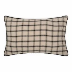 Le Monde Sauvage Taie d'oreiller Highlands en lin lavé | Beige rosé New