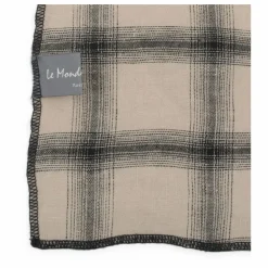 Le Monde Sauvage Taie d'oreiller Highlands en lin lavé | Beige rosé New