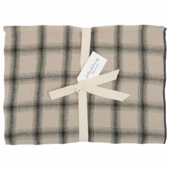 Le Monde Sauvage Taie d'oreiller Highlands en lin lavé | Beige rosé New