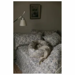 Outlet garbo&friends Taie d'oreiller Jardim en mousseline de coton | Cobalt