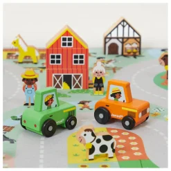 Janod Tapis avec circuit Campagne - Cross Roads Multicolore Sale