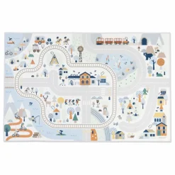 Discount Janod Tapis avec circuit Vallée blanche - Cross Roads Multicolore