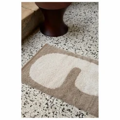 Ferm Living Tapis de bain Lay | Taupe