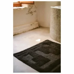 HKliving Tapis de bain Simplicity | Noir New