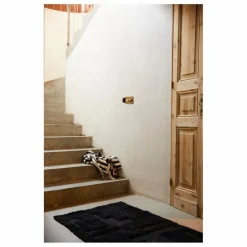 HKliving Tapis de bain Simplicity | Noir New