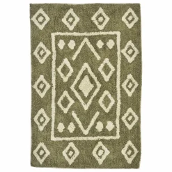 Madam Stoltz Linge De Bain|Tapis de bain tufté en coton |