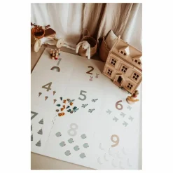 Hot Play and Go Tapis de jeu modulable Tiloo - Nombre Multicolore