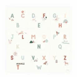 Play and Go Tapis De Jeux|Tapis de jeu modulable Tiloo - Alphabet