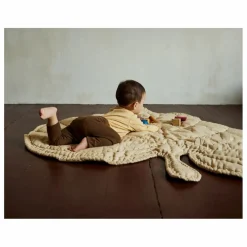 Nofred Tapis d'éveil Feuille en coton bio | Beige Online