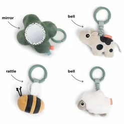 Done by deer Tapis d'éveil Tiny Farm | Vert Discount