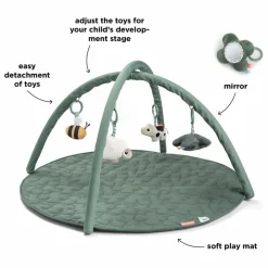 Done by deer Tapis d'éveil Tiny Farm | Vert Discount