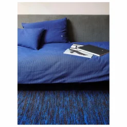 La cerise sur le gâteau Tapis en coton recyclé Matt | Bleu Clearance