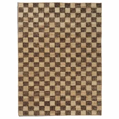 Ferm Living Tapis en jute et laine Check | Café Clearance