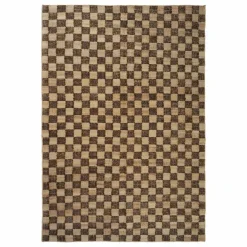 Ferm Living Tapis en jute et laine Check | Café Clearance