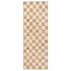 Ferm Living Tapis en jute et laine Check |