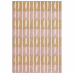 Layered Tapis en laine Bamboo Forest, Alice Crawley | Rose Hot