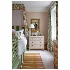 Layered Tapis en laine Bamboo Forest, Alice Crawley | Rose Hot