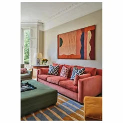 Best Layered Tapis en laine Bamboo Forest, Alice Crawley | Bleu