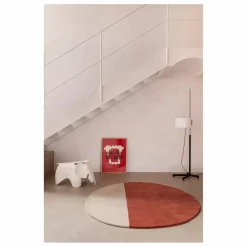 Nanimarquina Tapis en laine Pearls | Brique Hot