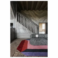 Layered Tapis en laine Teklan Crystal, Tekla Evelina Severin