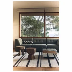 Clearance HKliving Tapis kelim rayé | Crème