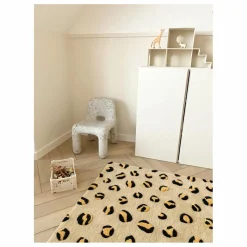 Enfant Maison Deux Tapis Léopard en laine