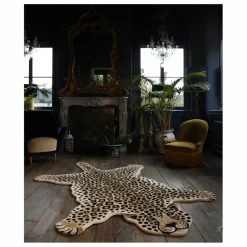Doing Goods Tapis léopard Loony en laine | Marron