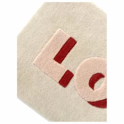 Discount Maison Deux Tapis Love en laine | Rose