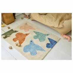 Enfant Bleuu-studio Tapis Oiseaux |