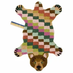 Doing Goods Tapis ours Archie en laine Multicolore Clearance