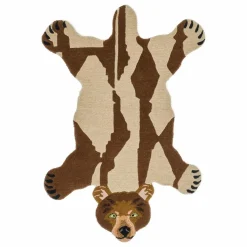 Clearance Doing Goods Tapis Ours en laine | Marron