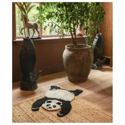 Discount Doing Goods Tapis Panda en laine | Ecru