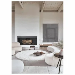 Lorena Canals Tapis rond Arctic circle 250x250 cm | Blanc