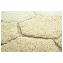 New Lorena Canals Tapis rond Honeycomb | Golden sand