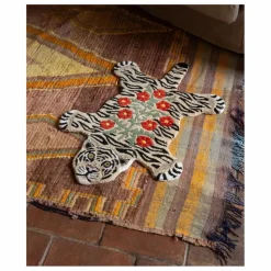 Enfant Doing Goods Tapis tigre à fleurs |