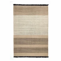 Outlet Nanimarquina Tapis Tres Stripes, Elisa Padrón | Noir