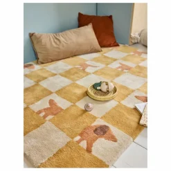 Best Bleuu-studio Tapis Walter Damier | Ocre
