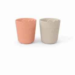 Done by deer Tasse Croco Kiddish - Set de 2 | Corail Outlet