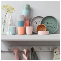 Done by deer Tasse en silicone - Set de 3 | Rose