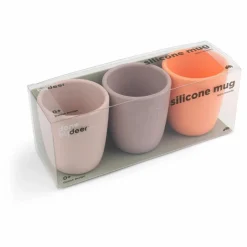 Done by deer Tasse en silicone - Set de 3 | Rose