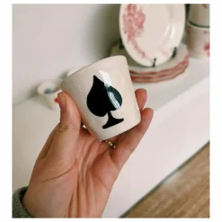 Anna + Nina Tasse espresso Ace of Spades | Noir Online