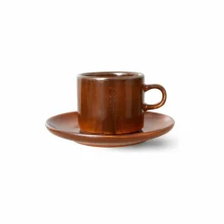 HKliving Tasse et soucoupe Chef ceramics | Terracotta Clearance