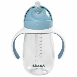 New Béaba Tasse paille-300 ml | Bleu