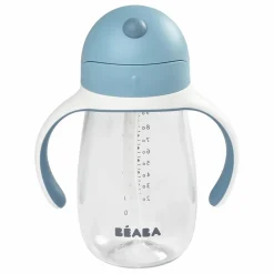 New Béaba Tasse paille-300 ml | Bleu
