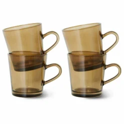 HKliving Art De La Table|Tasses à café 70's - Set de 4 |