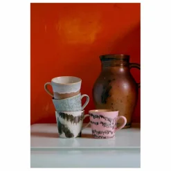 HKliving Tasses à cappuccino Dada - Set de 4