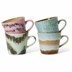 HKliving Tasses à cappuccino Dada - Set de 4