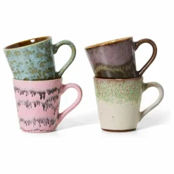 HKliving Art De La Table|Tasses à espresso Brustalism- Set de 4